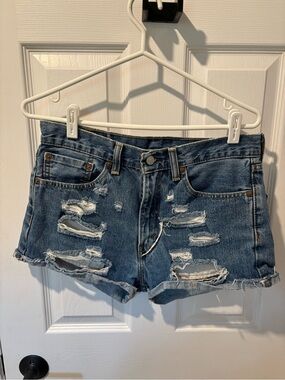 Levis 505 Denim Shorts Size 32